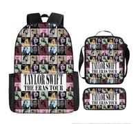 (17) 3pcs Taylor Swift Backpack 3D Printe Teens Shoulder Bags
