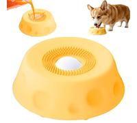 17.5 cm Dog Licking Bowl with Ball, Slow Feeder Dog Bowl & Interactive Lick Ball for Dogs, A Dog Lick Ball for Traning, Slow Feeder Dog Bowl, Enrichment Toy for Small Medium Dogs