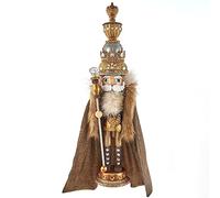 17.5-Inch Hollywood Gold with Fuzzy Cape King Nutcracker