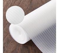 17.5 Inches x 20 Ft Refrigerator Liners Shelf Liner, Fridge Liners Non Slip Washable, Drawer Liners Non Adhesive Waterproof, Durable Fridge Mats for Glass Shelves, Cupboard, Pantry, Clear