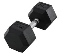17.5KG Single Rubber Hex Dumbbell Portable Hand Weights Home Workout Fitness Gym