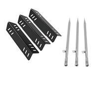 17.7" Grill Burners Tube Replacement for Pit Boss Memphis Ultimate 4 In 1 Combo Smoker Grill, Stainless Gas Grill Burner Tube Kit-3 Pcs