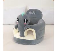 17.7 Inch Cute Animial Cushion Sofa Exercises Safety Backrest Anti-Falling Cushion Support Seat Learn Walk with Thickened Plate Soft Elastic for Toddler