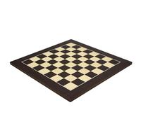 17.75 Inch Wenge & Maple Deluxe Chessboard, Handcrafted in Spain