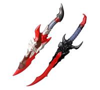 17.7inch 2Pcs Set Anime Replica Prop Halloween Cosplay Foam Knight Dagger Weapons for Collection and Gifts