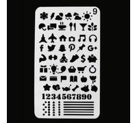 17.8x10.2cm DIY Wall Stencil Airbrush Painting Template, Decorative Card for Scrapbook, Coloring, Embossing and Diary - Style 9
