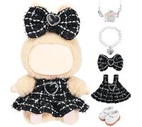 17 cm Cute Doll Clothes for Labubu Design Toy Outfits Blind Mystery Box Accessories Mini La Boo-Boo Big Into Energy Monster Labooboo Case Cover Protector Box Bag Display Charm Figure Keychain