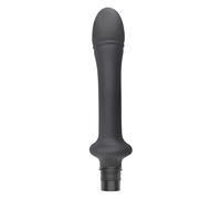 17 Cm Egg-Shaped Massage Gun Head, Black Silicone Attachment, Food-Safe, 15-16 Mm Adapters, Enhanced Skin Protection, Muscle Relief