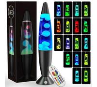 17 Color LED Lava Lamp with Remote, Calming Liquid Motion Night Light for Kids and Adults
