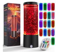 17 Colors Changing Volcano Lamp with Remote Relaxing Sensory Lamps for Kids & Adults Battery Operated Mood Night Light Home Room Decor Novelty Gifts for Boys Girls Teens Adults Autism Stress Relief