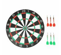 17" Dartboard with Darts For Adults Or Kids, Double Sided Dart Board, Adults Fun Family Dart Board Game