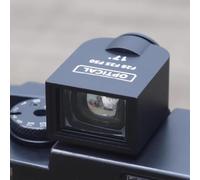 17° External Optical Viewfinder Mini Camera Finder With 28mm/35mm/50mm Simultaneous Bright Framelines Universal Cold Shoe Mount For Film Cameras And Precise Composition White