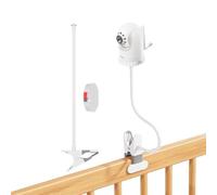 17" Flexible Gooseneck Mount for Infant Optics DXR-8 & DXR-8 PRO - Secure Clip Clamp Baby Monitor Camera Holder, Crib & Wall Stand
