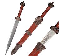 17" Gladius Roman Sword Medieval Celtic Engraved Decorative