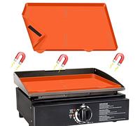 17" Griddle Mat Silicone for Blackstone, Magnetic Protective Cover Mats Blackstone Griddle Top Covers Protector Outdoor-Orange