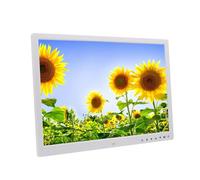 17" Hd Multi-Function Digital Photo Frame With 1440X900 Ips Screen, Music Player, A E-Book Reader, Calendar Clock,Motion Sensor, Brightness Adjustable (White)