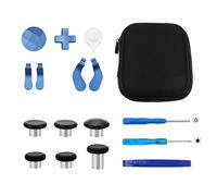 17 in 1 Metal Thumbsticks & Paddles Set for Selected, C | Complete Replacement with Aluminum Button Accessories and Multi Color Metal Thumbsticks for Selected Controller