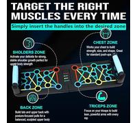 17-in-1 Versatile Push Up Board, Compact Foldable Home Gym Equipment, Multi-Function Workout System for Total-Body Toning, Perfect for Men & Women to Build Strength and Muscle