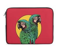 17 in Laptop Bag Two Red Parrots Printed Laptop Sleeve Shockproof Laptop Case Laptop Sleeve Case