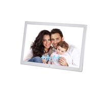 17 Inch Digital Photo Frame FHD Smart Display Photos Videos Music Player Large Screen Electronic Album with Remote Control(Silver)