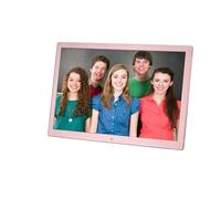 17 Inch Digital Photo Frame FHD Smart Display Photos Videos Music Player Large Screen Electronic Album with Remote Control(Pink)
