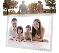 17-inch Digital Photo Frame, IPS Touch Screen, with Video Player, Automatically Adjusts Display Direction (White)