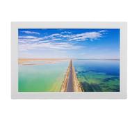17 Inch Electronic Photo Frame, Multifunction IPS HD Screen 180-degree Wide Angle 17 Inch Digital Photo Frame 100-240 V for Office for Home (UK Plug)