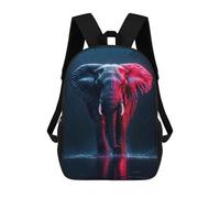 17 Inch Elephant in The Rain Backpack 3D Printed Children's School Backpack for Kids High Capacity Travel Rucksacks Book Bags Kids School Bag Back Pack