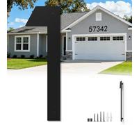 17 Inch Floating Large House Numbers for Outside, Big Modern Garage Door Number, Oversized Garden Address Numbers 1, Black Matte Metal Digital Sign for House, Hotels, Factories (One)