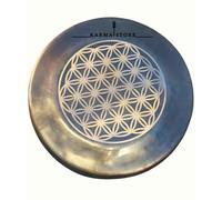 17-Inch Flower of Life Gong, Bronze Hand-Hammered Sound Healing Instrument for Meditation, Deep Tone with Soft Mallet