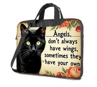 17 Inch Laptop Backpack Angels Don'T Always Have Wings Sometimes They Your Own Laptop Bag Carry On Backpack Tote Bag For Women(29x38cm)