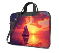 17 Inch Laptop Backpack Sailboat On Calm Water At Sunset Laptop Bag Carry On Backpack Tote Bag For Women(29x38cm)