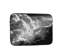 17 inch Laptop Bag Shockproof Portable with Fashion Gray Sky Pattern Handbag for Business Trip Work University