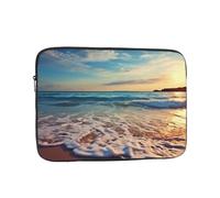 17 inch Laptop Case Beach in Sunset Time Laptop Sleeve Computer Bag Water Resistant Computer Case Carrying Cover Compatible for Men Women