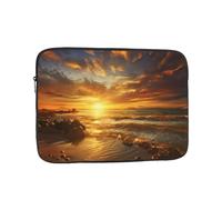 17 inch Laptop Case Beautiful Gold Sunset Laptop Sleeve Computer Bag Water Resistant Computer Case Carrying Cover Compatible for Men Women