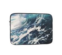 17 Inch Laptop Sleeve Bag Waterproof Shockproof Laptop Case Bag Beach Foam Wave Computer Skin Bags Lightweight Tablet Carrying Case