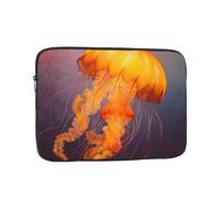 17 Inch Laptop Sleeve Bag Waterproof Shockproof Laptop Case Bag Jellyfish Orange Computer Skin Bags Lightweight Tablet Carrying Case