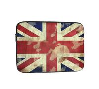17 Inch Laptop Sleeve Bag Waterproof Shockproof Laptop Case Bag Vintage Union Jack British Flag Computer Skin Bags Lightweight Tablet Carrying Case