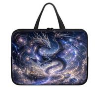 17 Inch Laptop Sleeve for 17 Inch Laptops, Cosmic Dark Dragon Design