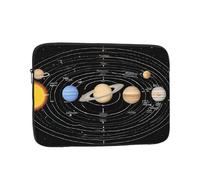 17 Inch Laptop Sleeve, Soft Protective Case With Exploring The Solar System Print,Slim Lightweight Bag Specially Compatible With 17 Inch Macbook, Fits Some Pc Notebook