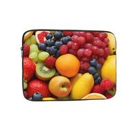 17 Inch Laptop Sleeve, Soft Protective Case With Fresh Fruits And Vegetables Print,Slim Lightweight Bag Specially Compatible With 17 Inch Macbook, Fits Some Pc Notebook