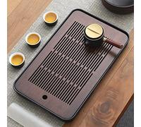 17 Inch Large Bamboo Chinese Gongfu Tea Tray Table Box with Water Storage for Kungfu Kung fu Tea Set