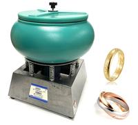 17-inch Large Vibration Barrel Polishing Machine Jewelry Tools Vibrating Polisher Vibratory Tumbler Jade Metal Edge Burr Cleaning Surface Stains