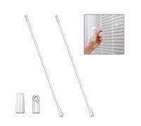 17 Inch Long Vertical Blind Wand, Window Blind Tilt Rod, Blind Tilt Wand Replacement with Hook and Grip, Blinds Replacement Wand Clear, Blind Control Stick Parts, Opener Accessory (2 Pack)