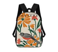 17 Inch Monterey Jazz Fest Poster Backpack, 3D Printed School Bag, School Lunch Bag, Travel Backpack, Friends Backpack for Girls And Boys