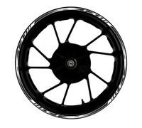 17 Inch Motorcycle Front Rear Wheel Decal Waterproof Reflective Rim Stickers for Kawasaki for Ninja for Z1000 for Z1000SX(Color 3)