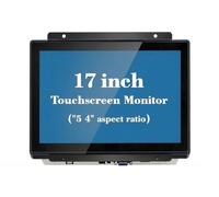 17 inch open frame capacitive touch screen monitor, 1280x1024 resolution, VES panel mount, for kiosk, automation, POS, vending, 7x24h work