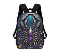 17 Inch Scorpion Steampunk Art Backpack, 3D Printed School Bag, School Lunch Bag, Travel Backpack, Friends Backpack for Girls And Boys