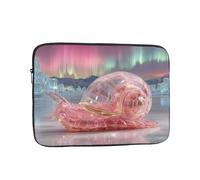 17 Inch Shockproof Laptop Bag, Full Width Snail Under The Aurora Print Handbag Suitable For Business And Daily Use