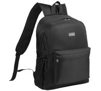 17 Inch Simple Large Backpack, Durable Bookbag for College & Travel Daypack | Anti-Theft Hidden Main Zipper, Reinforced Shoulder Straps, Side Pockets Fit Large Water Bottles, Lightweight, Classic Look